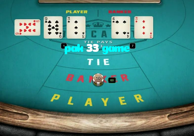 pak 33 game casino presented on mobile device in Pakistan with slots and live games
